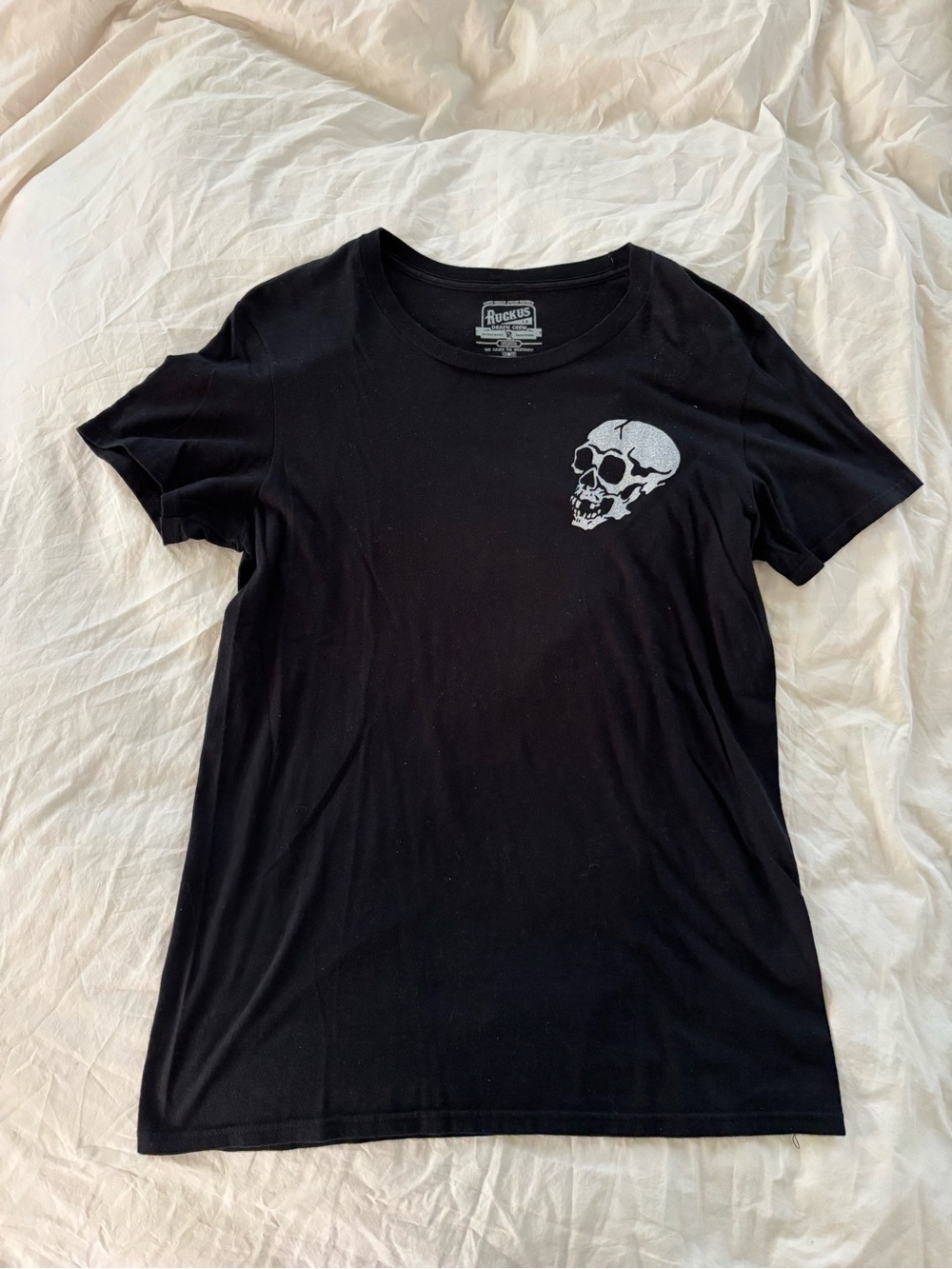 Ruckus Death Crew Logo Tee in Black